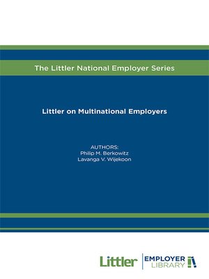 cover image of Littler on Multinational Employers